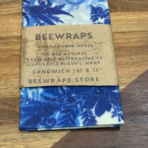 Blue and White Beeswax Food Wraps